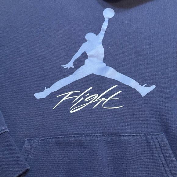Jordan Hoodie sz L (12-14) Navy Blue Jordan Hooded Sweatshirt - Picture 2 of 5